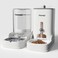 Petmagic Gravity cat Feeder by is a 36L LargeCapacity cat Food and Water Bowl Set This Twopiece Set is Suitable for pet Feeding Including Small and MediumSized Dogs Kittens