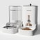 Petmagic Gravity cat Feeder by is a 36L LargeCapacity cat Food and Water Bowl Set This Twopiece Set is Suitable for pet Feeding Including Small and MediumSized Dogs Kittens