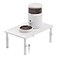 WSOWX Adjustable Automatic Cat Feeder Stand NonSlip Elevated Holder for CatsPuppies Fits Most Automatic Feeders Water Dispensers WhiteHolder ONLY