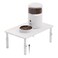 WSOWX Adjustable Automatic Cat Feeder Stand NonSlip Elevated Holder for CatsPuppies Fits Most Automatic Feeders Water Dispensers WhiteHolder ONLY