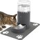 JUNSPOW Cat Water Dispenser with Placemat and Stainless Steel Bowl Automatic Gravity Water Dispenser for Cats or Small Medium Size Dogs Large Capacity Easy to Clean and Safe for Pets 4L