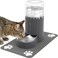 JUNSPOW Cat Water Dispenser with Placemat and Stainless Steel Bowl Automatic Gravity Water Dispenser for Cats or Small Medium Size Dogs Large Capacity Easy to Clean and Safe for Pets 4L