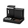 ZOMISIA Automatic Cat Feeder and Water Dispenser Set 2 in 1 Gravity Cat Food Dispenser with 180 Degree Rotatable Pet Self Feeding Large Capacity for Small Dogs Puppy Kitten Black 08 Gallon x 2