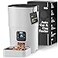 Pitpet Smart Automatic Cat Feeder 6L Reliable Automatic Cat Food Dispenser with Display LCD Screen for Easy Set Up White
