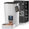 Pitpet Smart Automatic Cat Feeder 6L Reliable Automatic Cat Food Dispenser with Display LCD Screen for Easy Set Up White