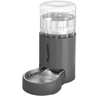 JUNSPOW Cat Water Dispenser and Stainless Steel Bowl Automatic Gravity Water Dispenser for Cats or Small Medium Size Dogs Large Capacity Easy to Clean and Safe for Pets