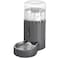 JUNSPOW Cat Water Dispenser and Stainless Steel Bowl Automatic Gravity Water Dispenser for Cats or Small Medium Size Dogs Large Capacity Easy to Clean and Safe for Pets