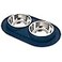 Bonza Cat or Small Dog Bowls with SpillProof Mat12 oz Stainless Steel Feeding Dishes