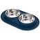 Bonza Cat or Small Dog Bowls with SpillProof Mat12 oz Stainless Steel Feeding Dishes
