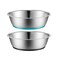 PEGGY11 Lightweight Stainless Steel Cat Bowls 18 Cup 2 Pack