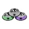 Serentive 3Pcs Cat Bowls NonSlip Stainless Steel 7 Oz Suitable for Indoor Pets Removable Rubber Base Lovely Color