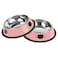 Serentive 2 Pcs NonSlip Stainless Steel Small Cat Food Bowls Unbreakable Thicken 7 Oz Cat Dishes Indoor Removable Rubber Base Easily Clean Lovely Color