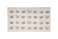 Pearhead AntiSlip Pet Feeding Mat Cushioned Waterproof Cat Bowl Placement Mat Pet Owner Must Have Pet Accessory White with Black and Tan Cat Faces Design