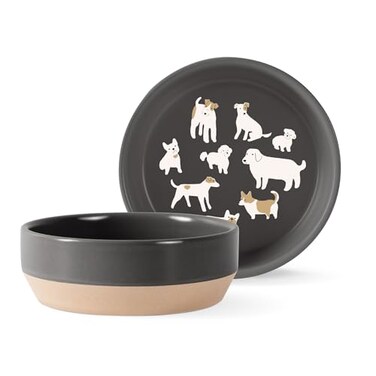 Fringe Studio DOGGOS Medium Stoneware Pet Bowl PetShop Collection 479008