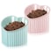 Mumufy 2 Pcs Ceramic Elevated Cat Bowls Tilted Elevated Raised Pet Bowls Anti Vomit Cat Dish for Indoor Stress Free Water Dish Feeder for Puppies Heart ShapedMacaron Blue Pink