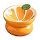 Yeexoxow Ceramic RaisedElevated Cat Food Bowl for Indoor Cats Anti Vomiting Protect Pets Spine Cute Fruit Themed Tilted Cat Dish for Flat Faced Cats and Kitten Orange Shaped