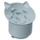 Bikabpet Silicone Cat Slow Feeder Elevated Slow Feeder Bowl Tilt Design Suitable for Dry and Wet Food Adjustable Angle Cat Food Puzzle with Suction CupGray
