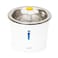 Catit Stainless Steel Flower Fountain with Triple Action Filter Cat Drinking Water Fountain 3 L