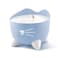 Catit PIXI Drinking Fountain Cat Water Fountain with Triple Filter and Ergonomic Drinking Options Blue