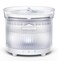Homerunpet Cordless Cat Water Fountain 7800mAh Battery 30Day Runtime EasyClean Detachable Design Transparent Tank Motion Sensor White