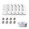 uahpet 6 Pack Replacement Filters 8 Pack Replacement Filter Sponges for Stainless Steel Pet Fountain Pro with Water Level Window Version Water Fountain is not Included