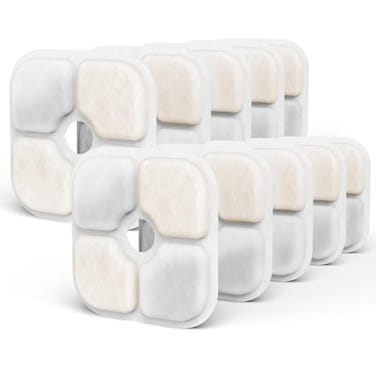 KuangBiao 10Pack Cat Water Fountain Filters Compatible with Catit Pixi Cat Drinking Fountain Filter Replacement Triple Action Water Filter