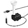 furrybaby Pet Water Fountain Replacement Pump and Light Set For Square Water Fountain