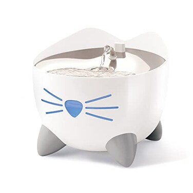 Catit PIXI Smart Water Fountain Automatic Cat Drinking Fountain with UVC Clarifier Light and App SupportWhite