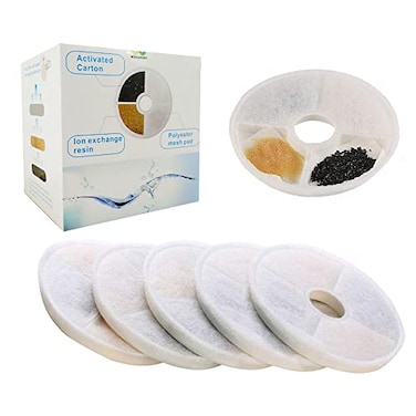 WECATION 12 Pack Replacement Filters Compatible with Catit Flower FountainStainless Steel No Plastic Case 40 More Activated Carbon DualAction Design