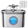 FEELNEEDY Stainless Steel Cat Water Fountain 28L with 20dB UltraQuiet Pump Ideal for Timid Pets LED Water Level Window Dishwasher Safe 247 Circulation Includes 3 Replacement Filters