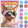 WQGVY 15 Colors 150 pcs Cat Nail Caps Cat Claw Covers with Adhesives and Applicators S