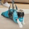 Cinf Cat Nail Clipping Cleaning Grooming Restraint Bag Free Muzzle No Scratching Biting for Bathing Nail Trimming Injecting Examining BlueM