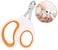 Vesslam Cat Nail Clippers with Circular Cut Hole Avoid Over Cutting Pet Nail Clippers Sharp Angled Blade Professional Paw Trimmer Set for Novice Pet Families Orange