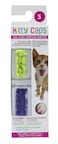 Kitty Caps Nail Caps for Cats Spring Green with Glitter Ultra Violet 40 Count Small 3 Pack Safe Stylish Humane Alternative to Declawing Stops Snags and Scratches