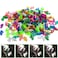 VICTHY 10 Colors 100pcs Cat Nail Caps Glitter Cat Claw Caps Kitten Caps with Adhesives and Applicators XS