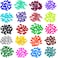 VICTHY 100pcs 10 Colors Cat Nail Caps Cat Claw Caps Cat Nail Covers with Adhesive Glue and Applicators S