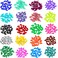 VICTHY 100pcs 10 Colors Cat Nail Caps Cat Claw Caps Cat Nail Covers with Adhesive Glue and Applicators S