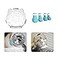 Augegel Cat Muzzle for Grooming with Silicone Claw Cover Adjustable Cat Hood Mask for Bathing Shaving Pet Tools Anti Bite Air Bubble Helmet