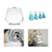Augegel Cat Muzzle for Grooming with Silicone Claw Cover Adjustable Cat Hood Mask for Bathing Shaving Pet Tools Anti Bite Air Bubble Helmet