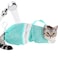 Ameami Cat Bathing Bag Adjustable Cat Washing Net Antibite AntiScratch Cat Shower Restraint Bag Breathable Mesh Cat Grooming Bag for Bath Nail Trimming Injection