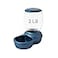 Petmate Replendish Gravity Feeder WMicroban Pearl Peacock Blue 2 LB Made in USA
