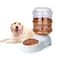 Leptzoa Automatic Dog Feeders 3 Gallon Capacity Gravity Food Dispenser for Large Dogs and Cats