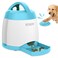 PETGEEK Automatic Dog Treat Dispenser Puzzle Memory Training Activity Toy IQ Training Dog Button Feeder Remote Button Treat Dispenser for Dogs Upgrade Blue