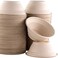 Disco Pets Biodegradable Pet Bowls 25 Pack 8 Oz 1 Cup GermFree AllergenFree Sturdy Leakproof Recycled Wheatstalk Material Suitable for Dogs and Cats