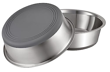 PEGGY11 Nonslip Stainless Steel Dog Bowls 114 US Cup 2 Count