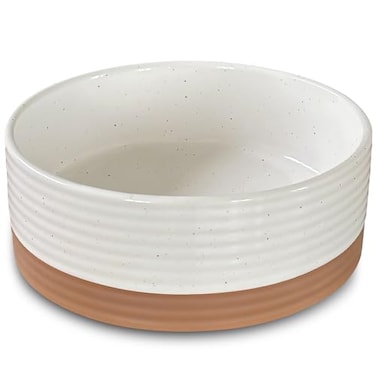 Mora Ceramic Pet Bowl Size Medium FoodWater Dish for Large Puppies Cats Retrievers Medium Sized Dogs ect 28oz or 4 Cups Basic Bowls for Your Dog or Cat Mix and Match for a Set Vanilla