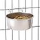 Pro Select ProSelect Stainless Steel Hanging Pet Food Bowl to Attach to Cage 527 x 427 Size 3 in Depth 8oz Capacity