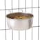 Pro Select ProSelect Stainless Steel Hanging Pet Food Bowl to Attach to Cage 527 x 427 Size 3 in Depth 8oz Capacity