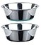 PEGGY11 Deep Stainless Steel AntiSlip Dog Bowls 2Pack 8 Cups