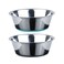 PEGGY11 Deep Stainless Steel AntiSlip Dog Bowls 2Pack 2 Cups